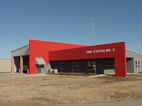 A city fire station